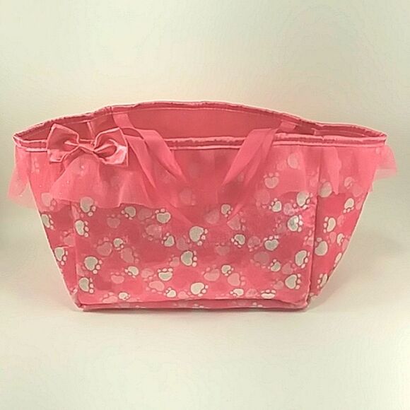 Build A Bear Bag Tote Purse Pet Carrier Promise Pets Pink Paws Velour Sa… - Picture 5 of 15